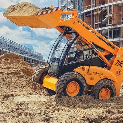 Погрузчик универсальный с бортовым поворотом АМКОДОР 211