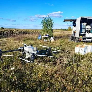 Десикация агродронами DJI SmartFarm