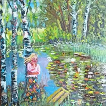 Картины написаны маслом.