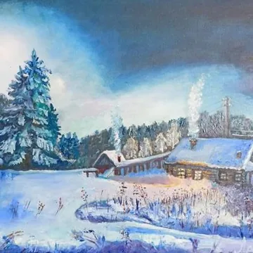 Картины написаны маслом.