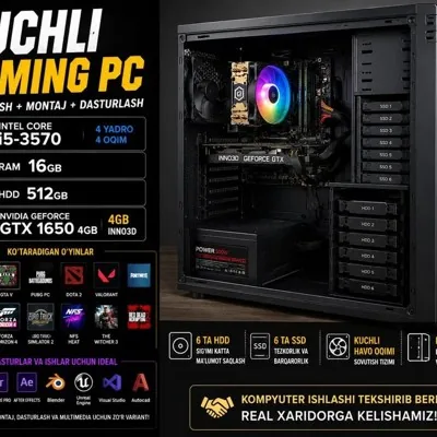 GAMING PC | GTX 1650 4GB | RAM 16GB | i5