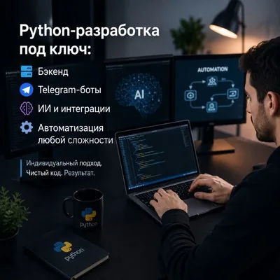 Python - разработка под ключ: Бэкенд, Telegram-бот