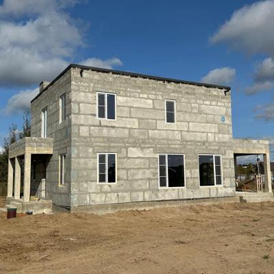 Домокомплект из полистиролбетона панели крупноформатные паз-гребень. 