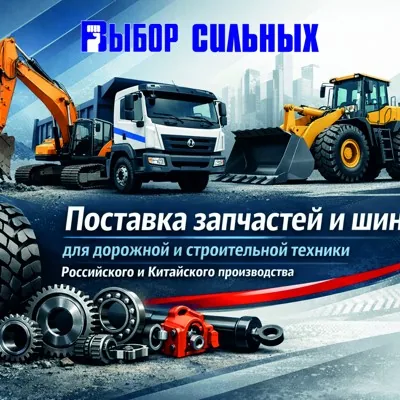 Запчасти и шины для дорожной и строительной техник